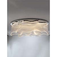 Plafonnier en acrylique en forme de fleur, lampe décorative artistique personnalisée pour hall d'hôtel, bureau de vente immobilière, villa, salle d'exposition