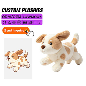 Peluche <span class=keywords><strong>de</strong></span> Cachorro <span class=keywords><strong>de</strong></span> Dibujos Animados Personalizado, 30 cm, Lindo y Suave, Relleno <span class=keywords><strong>de</strong></span> Algodón PP, OEM ODM CE EN71, 100 Piezas MOQ para Colección Infantil, Venta al Por Mayor - Product Image 2