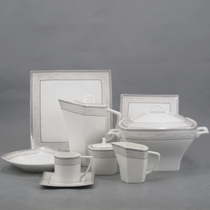 Nuovo Design, <span class=keywords><strong>Vendita</strong></span> Calda, Ottima Qualità, Set di Stoviglie in Porcellana Bone China da 125 Pezzi, Articoli per la Casa, Ristorante e Matrimoni - Product Image 5