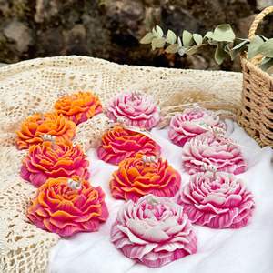 Vela Aromática con Forma de Rosa LANJO, Vela de Cera de Soja Creativa con Diseño Floral, Adorno para Bodas, Día de San Valentín, Recuerdos para Despedidas de Soltera - Product Image 4