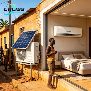 Climatiseur <span class=keywords><strong>solaire</strong></span> 9000 BTU 12000 BTU mural à onduleur basse consommation <span class=keywords><strong>pour</strong></span> village de pêcheurs et <span class=keywords><strong>chalet</strong></span> en bord de mer - Product Image 4