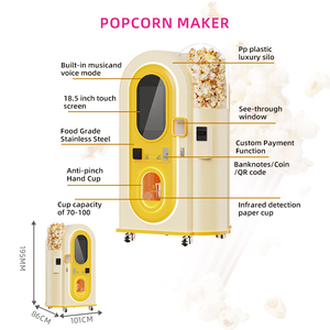 Funspace bán buôn thực phẩm tùy chỉnh máy bán hàng tự động kẹo bông tự động bỏng ngô kem tự phục vụ máy bán hàng tự động - Product Image 3