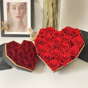 Caja de Regalo de <span class=keywords><strong>Rosas</strong></span> Preservadas al por Mayor, Flores de Verano, Hermosas <span class=keywords><strong>Rosas</strong></span> Coloridas para el Día de San Valentín - Product Image 6