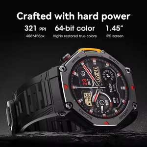 Reloj Inteligente MA31 con Monitor de Ritmo Cardíaco, Cronómetro, Llamadas Bluetooth, Brújula, para Actividades Familiares, Deportes al Aire Libre, Compatible con Llamadas y <span class=keywords><strong>WhatsApp</strong></span> - Product Image 4