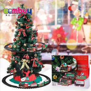 Iluminación musical colgante árboles redondos set juguetes eléctrico <span class=keywords><strong>Navidad</strong></span> vía <span class=keywords><strong>tren</strong></span> - Product Image 6