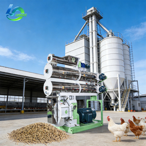 Línea <span class=keywords><strong>de</strong></span> Producción <span class=keywords><strong>de</strong></span> Pienso en Pellets para Pollos <span class=keywords><strong>de</strong></span> Engorde y Ponedoras <span class=keywords><strong>de</strong></span> 7-10T/H con Dosificación <span class=keywords><strong>de</strong></span> Precisión PLC - Product Image 1