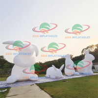 Escultura de Arte de dibujos animados inflable al aire libre/Tigre inflable/escultura de arte inflable para decoración de eventos