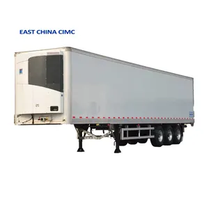 冷凍貨物輸送用の売れ筋トライアクスル40フィート断熱ヴァンリーファートラックトレーラー