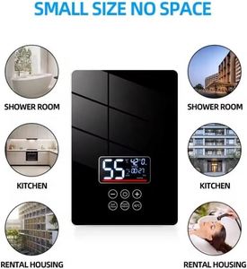 เครื่องทำน้ำอุ่นไฟฟ้าแบบทันทีคุณภาพสูง ปี 2025 รุ่นยอดนิยม 3.5KW-6.5KW 220V/110V ผลิตจากสแตนเลสและพลาสติก เหมาะสำหรับรถบ้าน ใช้งานกลางแจ้ง ครัวเรือน และโรงรถ - Product Image 3