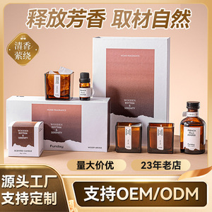 Fangdi Reed Diffuser Set Soy Wax Long Lasting Aroma Home Fragrance Gift Box - Product Image 5