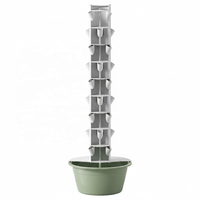 Tour de jardinage hydroponique verticale à 12 niveaux, système aquaponique, pot de plante auto-arrosant