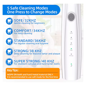 Kit de nettoyage des dents pour <span class=keywords><strong>enlever</strong></span> le <span class=keywords><strong>tartre</strong></span> et les taches Pet Brosse à dents à ultrasons pour chiens et chats - Product Image 4