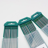 Electrodos de Tungsteno WP Green Tip de 1.6mm/2.4mm/3.2mm/150mm/175mm para Soldadura TIG, AWS A5.12 EWP AC 15-250A para Aluminio/Magnesio