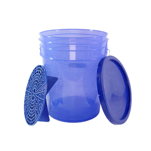 Cubo de Almacenamiento de Agua para Lavado de Autos de Plástico Rojo de 20L con Ruedas y Filtro de Arena para Limpieza de Autos - Product Image 4