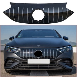 กระจังหน้า ABS สำหรับ Mercedes Benz EQE Class W295 ปี 2022 2023 รุ่น EQE350 EQE500 EQE43 <span class=keywords><strong>53</strong></span> สีดำเงาโครเมียมแบบตาข่าย - Product Image 4