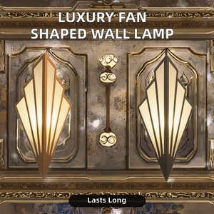 Applique da Parete di Lusso in Stile Nordico Semplice, Lampada a LED Creativa a Forma di Ventaglio con Corpo in Ferro <span class=keywords><strong>per</strong></span> Hotel, Corridoi, Portico, Scale e Camera da Letto - Product Image 2