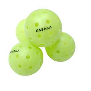 KASACA <b>4</b>-Piece Premium Outdoor Pickleball Balls 40 Holes USAPA Standard 74mm Polyethylene - Product Image 1