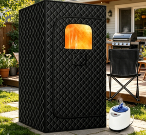El Mejor Kit de Sauna Portátil, Carpa de Sauna de Vapor y Paquete de Estufa para Uso en Exteriores y Bienestar en el Hogar - Product Image 1