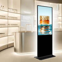Kiosco de Señalización Digital LCD para Interiores, con Pantalla de 32-85 Pulgadas, Android/Windows, Gráficos 4K, Animación, Independiente, para Publicidad