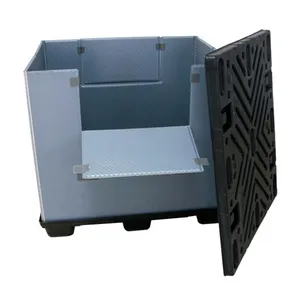 Automotive Industry Customized Storage Box Sleeve Pack Container Folding Collapsible Bulk Plastic Pallet Sleeve Box