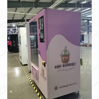 Distributeur Automatique de Bubble Tea Entièrement Automatisé pour Entreprise, Café Glacé et Chaud, à Vendre