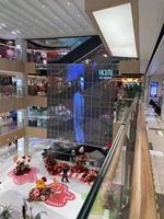 Brillant Muxwave P3.125 numérique Led intérieur Transparent LED écran publicité affichage vidéo mur bâtiment verre centre commercial