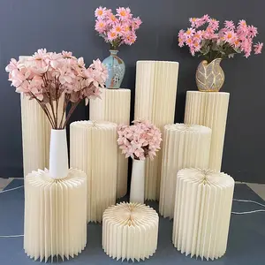 Wholesale wedding folding column dessert table origami Roman column ornaments window decoration birthday cake table