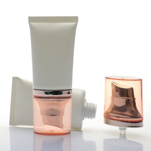 Custom 50ml-200ml White Soft Plastic Tube for <b>Sunscreen</b> BB Cream Transparent Lip Cosmetics Packaging Facecleaner Squeeze Plastic - Product Image 2