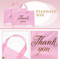 Sac en plastique rose personnalisé réutilisable pour le shopping commercial, idéal pour les demoiselles d'honneur et les mariages – Nouveauté irrésistible