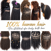 # 30g, un paquet, cheveux indiens afro crépus de luxe, 100% cheveux humains pour dreadlocks et tresses au crochet