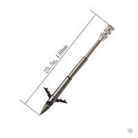 Fléchettes de chasse et de pêche en acier inoxydable de haute qualité de 140-150 mm, accessoires de lance-pierre pour la chasse en plein air