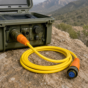 Cable Personalizado de 2 Pines Serie MIL-<span class=keywords><strong>DTL</strong></span>-5015 MS3106-14S-9P Macho a MS3106-14S-9S para Generación de Energía Industrial en Barcos - Product Image 4