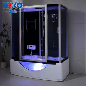 Luxury Massage Enclosed Steam <strong>Shower</strong> <strong>Room</strong> Sauna Cabin Sliding Frame Brushed Surface Finish for Indoor Use Hotels - Product Image 4