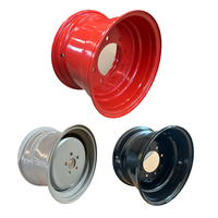 Roda Mesin Pembalut Jerami Pertanian Velg Baja 15 Inci 10x15 Velg Traktor untuk Ban 31x13.5-15 12.5L-15