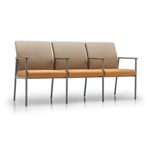 Chaise de salle d'attente professionnelle Mingle pour hôpital, 3/4 places, en tissu, pour centre commercial, hôtel, durable, écologique, chaise de clinique - Product Image 1