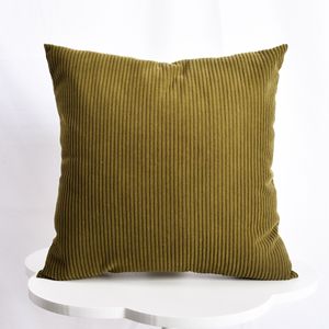 Modern Luxury Corduroy <b>Bed</b> & Sofa Throw Pillow Cover Core Knitted Technique Light Feel Living Room Bedside Backrest <b>Cushion</b> - Product Image 4
