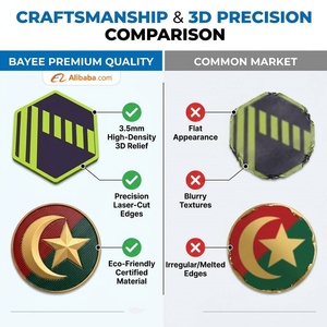 Écussons de marque résistants aux rayures, transfert thermique, design 3D en relief haute fréquence, logo TPU, étiquettes pour vêtements, à repasser sur les vêtements - Product Image 2