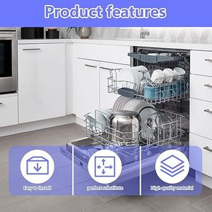 Dishwasher Tray <b>Clip</b> Replacement 00611474 Compatible With MEG64438801 Plastic Part For Home Use - Product Image 5