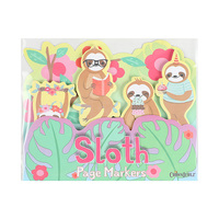 Bloc-notes autocollant personnalisé à faible MOQ avec motif de paresseux mignon, idéal pour le bureau ou comme cadeau, marque-pages personnalisables avec logo