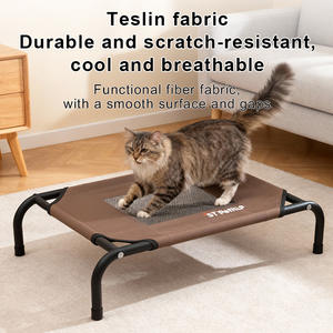 <span class=keywords><strong>Lit</strong></span> <span class=keywords><strong>de</strong></span> camping pour animaux <span class=keywords><strong>de</strong></span> compagnie pliable, amovible, lavable, respirant, surélevé pour chiens et chats, en fer solide et en plastique - Product Image 3