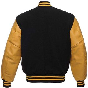 Chaqueta universitaria de béisbol informal holgada para hombre con logotipo personalizado, Camiseta deportiva verde y azul con procesamiento recubierto de cuello levantado - Product Image 6