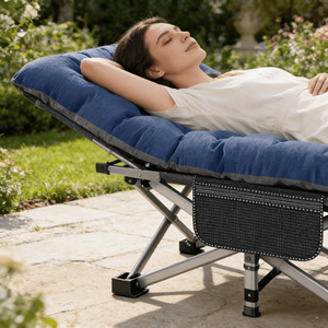 Lit <span class=keywords><strong>de</strong></span> camping pliable pour adultes, lit <span class=keywords><strong>de</strong></span> camp portable robuste pour l'extérieur avec <span class=keywords><strong>sac</strong></span> <span class=keywords><strong>de</strong></span> transport pour la randonnée, les voyages, la sieste au bureau - Product Image 4