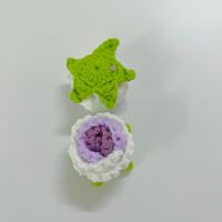 Bunga Rajut Mini Buatan Tangan 4cm, Kelopak Bunga Tiruan untuk Aksesoris DIY, Hari Ibu, Paskah