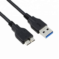 Séparateur haute vitesse en forme de Y double câble USB3.0 A mâle Micro B pour disques durs externes