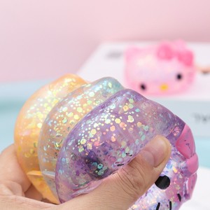 ของเล่นบีบแมวน่ารัก คาวาอี้ มอลโทส กลิตเตอร์สีทอง แมวน้อย บีบแล้วคืนตัวช้า บรรเทาความเครียด ของเล่นบีบเล่น - Product Image 4