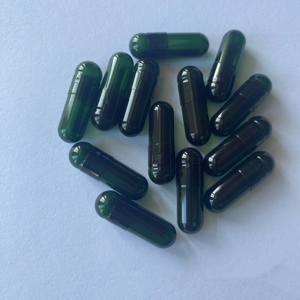 Super septembre Meilleur prix Taille 0 # Emballage pharmaceutique vert clair foncé Capsule de médicament Taille 00 Halal Capsule vide HPMC - Product Image 1