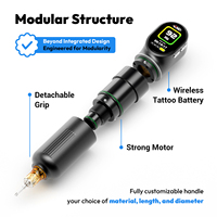 Stylo rotatif sans fil pour tatouage professionnel et maquillage permanent - Machine rechargeable avec double batterie