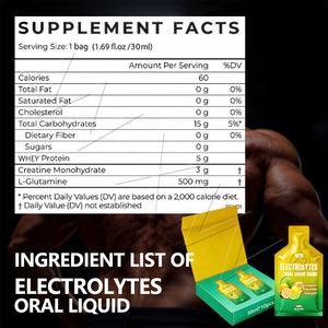 Protéine de lactosérum de qualité à prix avantageux, soutien complet pour l'entraînement, électrolytes, liquide oral, énergie musculaire - Product Image 3