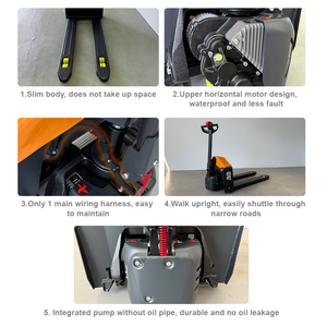 Penjualan laris 2 ton baterai bertenaga truk tangan listrik Jack palet listrik asam timbal garpu truk palet listrik - Product Image 3