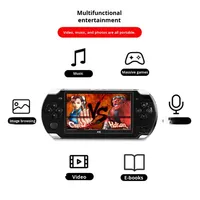 Console de Jeu Portable X6 Transfrontalière avec Écran Couleur 4,3 pouces, 64 Go, Wi-Fi, PSP, Arcade 64 bits, NES pour Jouer